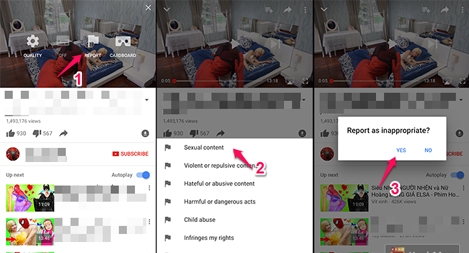 Gỡ bỏ 16 clip có nội dung độc hại, vi phạm pháp luật Việt Nam