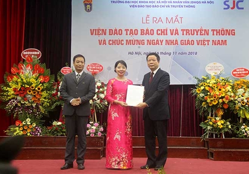 Ra mắt Viện đào tạo Báo chí Truyền thông - Đại học Quốc gia Hà Nội
