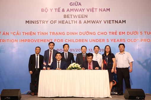Bộ Y tế và Amway hợp tác cải thiện tình trạng dinh dưỡng cho trẻ em dưới 5 tuổi