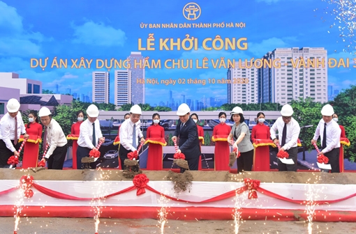  Khởi công dự án xây dựng hầm chui Lê Văn Lương-Vành đai 3