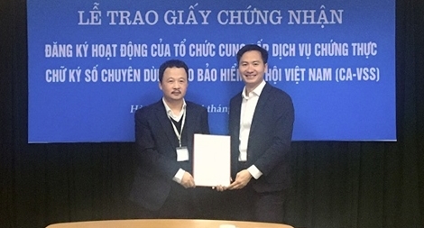 Dịch vụ chứng thực chữ ký số chuyên dùng của BHXH Việt Nam