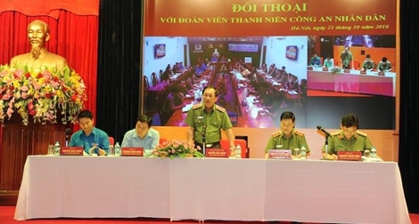 Đảng uỷ Công an Trung ương đối thoại với thanh niên Công an