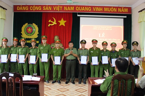 Hà Giang điều động Công an chính quy đảm nhiệm chức danh Công an xã