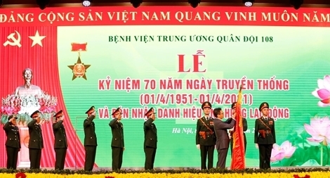 Bệnh viện Trung ương Quân đội 108 đón nhận danh hiệu Anh hùng lần thứ ba