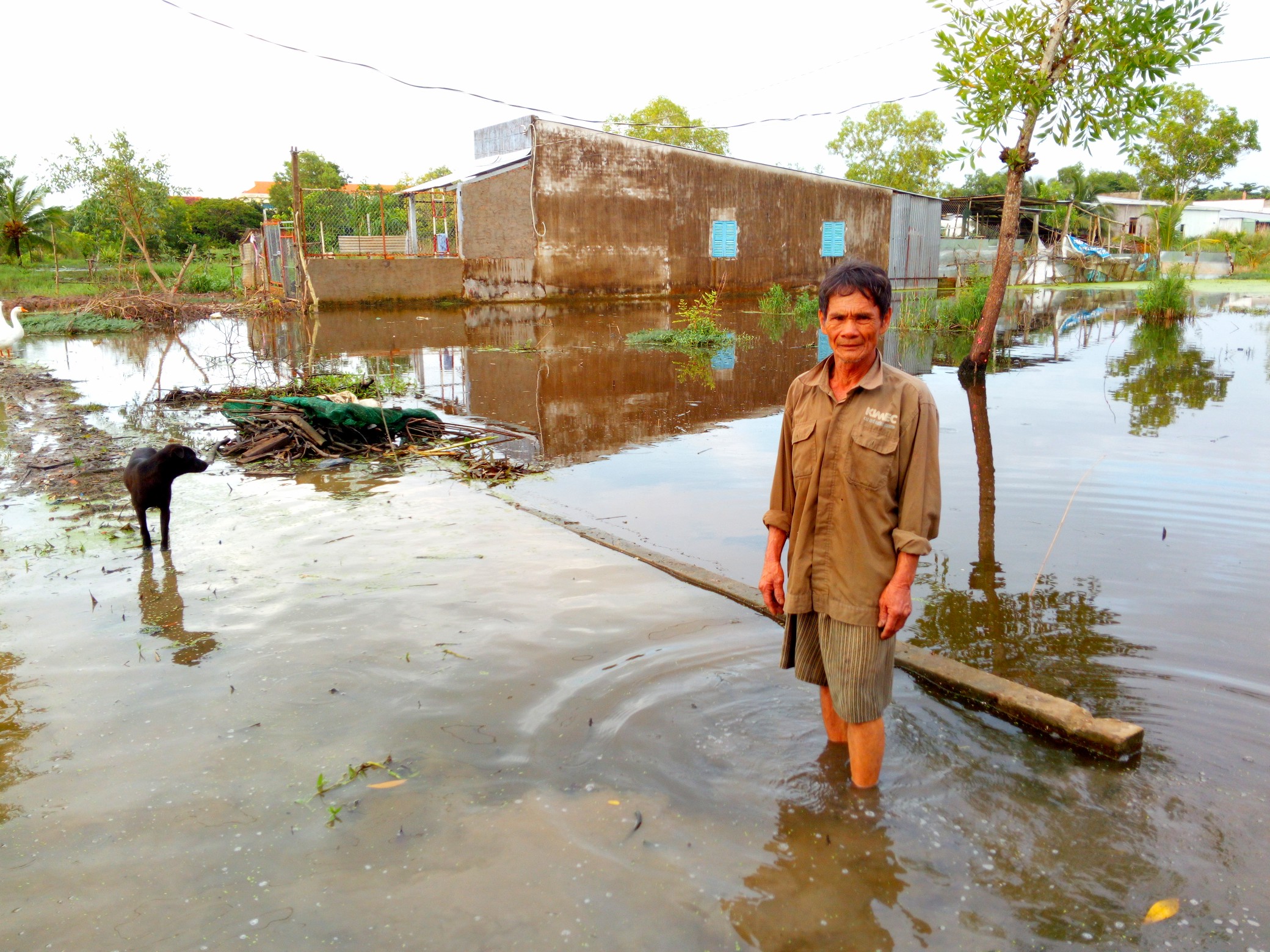 Người dân khốn khổ vì bị ngập nước thường xuyên 