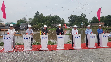 Khởi công xây dựng cống âu thuyền Ninh Quới ở Bạc Liêu