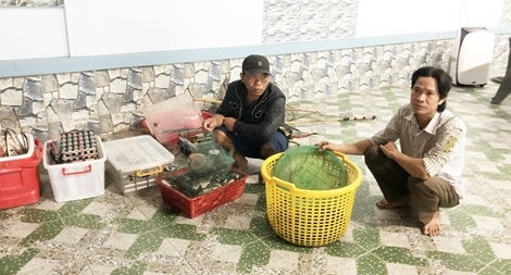 Dùng xung điện đánh bắt thủy sản