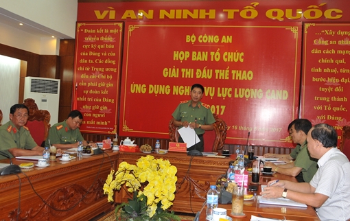 Sẵn sàng Giải thi đấu thể thao ứng dụng nghiệp vụ lực lượng CAND năm 2017