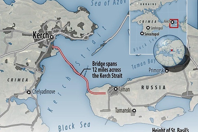 Cận cảnh cây cầu vĩ đại nối Crimea và lục địa Nga - Báo Công an Nhân dân  điện tử