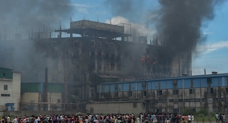 Cháy nhà máy thực phẩm Bangladesh, hơn 50 người thiệt mạng